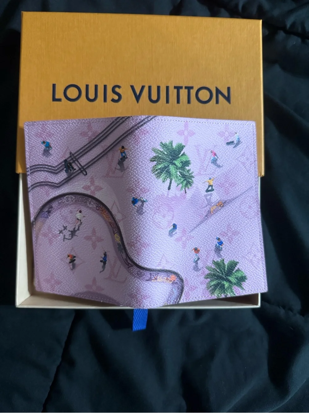 Louis Vuitton passport holder pink